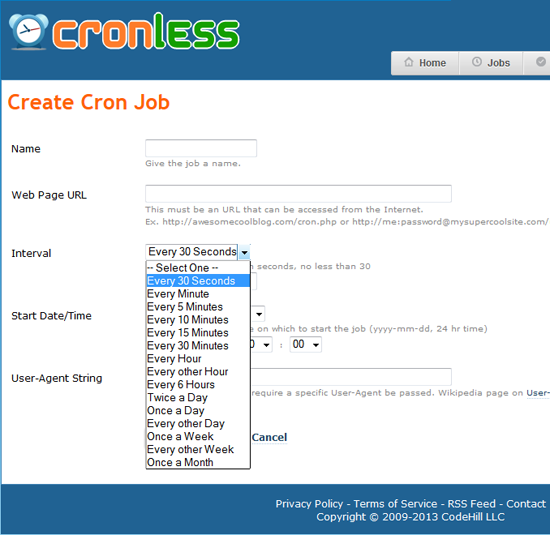 30 second cron jobs