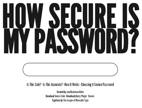 How Secure is my Password