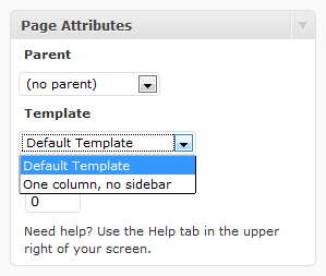 Page Attributes